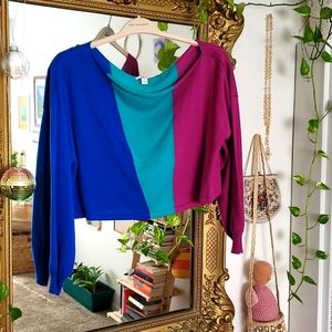 Bar III crop sweater